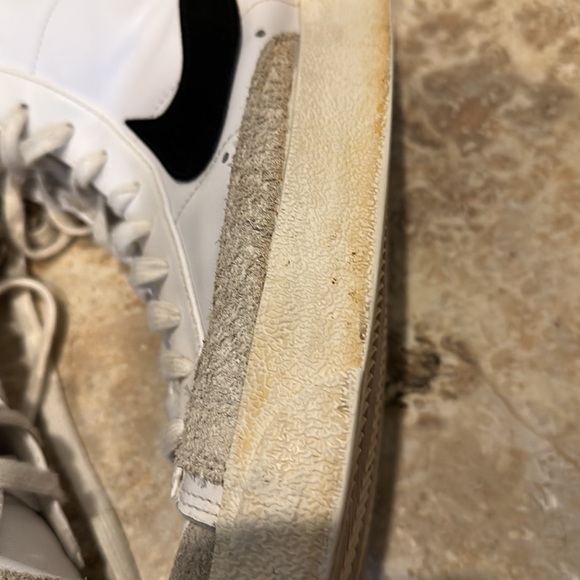 NIKE BLAZER HIGH TOP SNEAKERS. MENS size 13. White w black logo. Og laces. Used - Picture 11 of 14